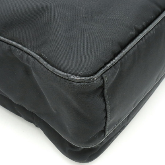 Prada Bag Leather Nero Nylon Tote Black 2WAY - Picture 3 of 9